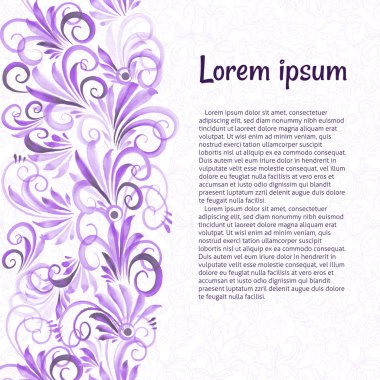 çiçek süsleme tebrik kartı