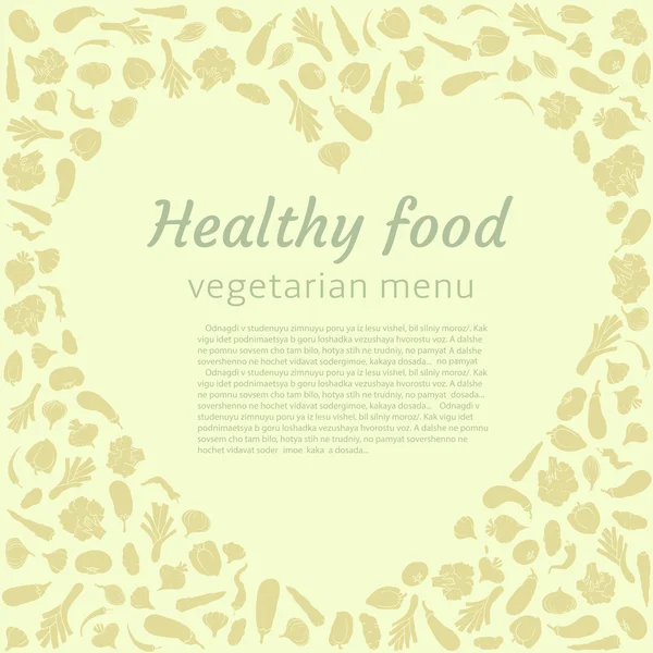 Healthy vegetable heart — Stock Vector