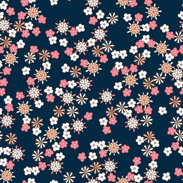 Motif floral sans couture — Image vectorielle