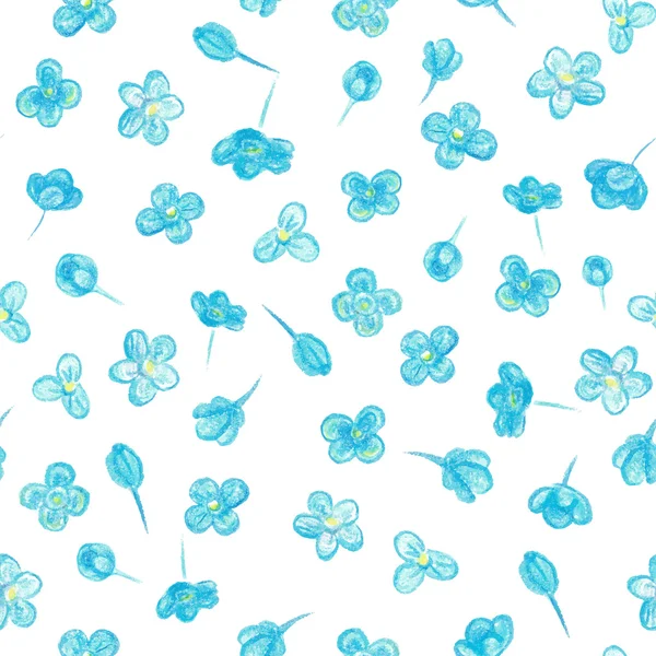 Fleurs motif sans couture — Image vectorielle