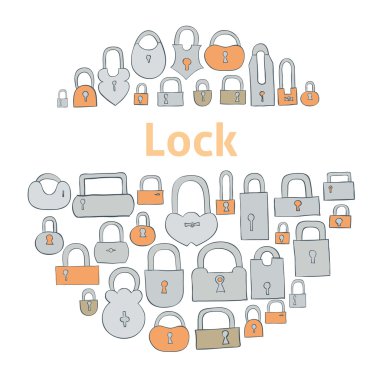 Vintage kilitleri kapalı