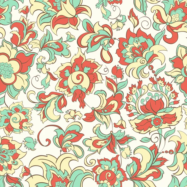 Motif floral sans couture — Image vectorielle