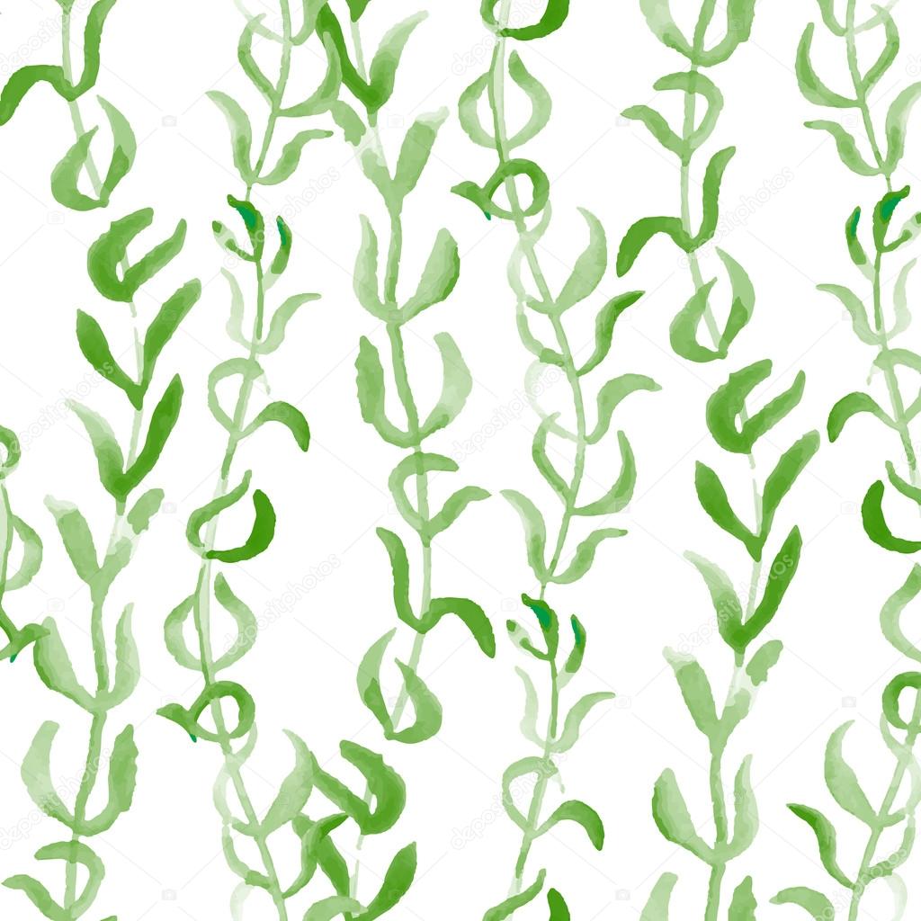 Algae seamless vector pattern