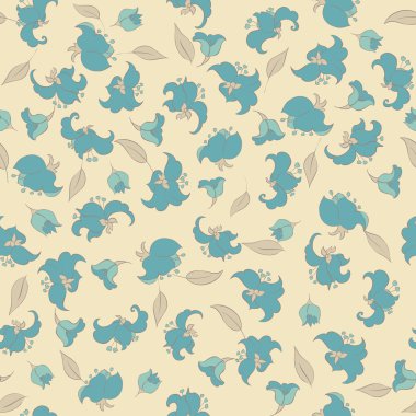 Çiçekler pürüzsüz desen