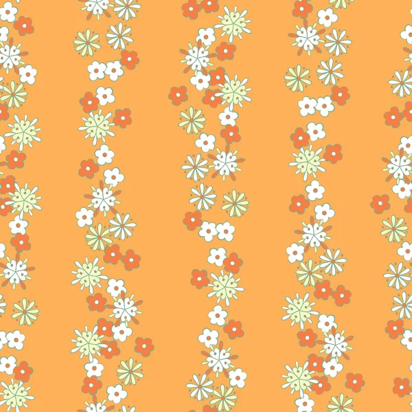 Motif floral sans couture — Image vectorielle