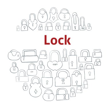 Vintage lock tuşları