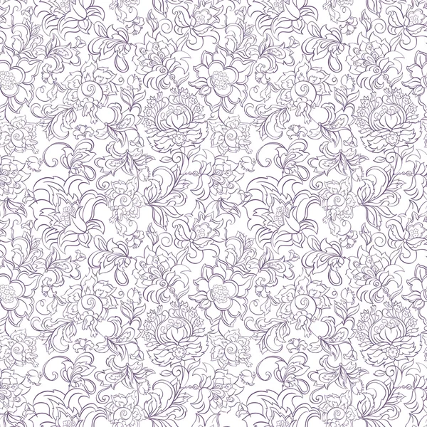 Blommig sömlös textila mönster — Stock vektor