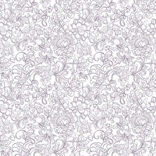 Patrón textil sin costura floral — Vector de stock