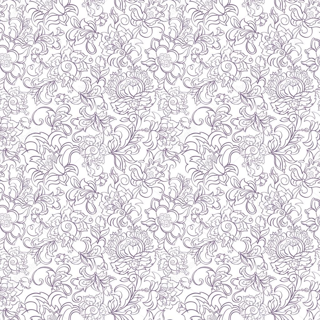 Floral seamless textile pattern
