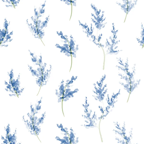 Aquarelle motif floral sans couture — Image vectorielle