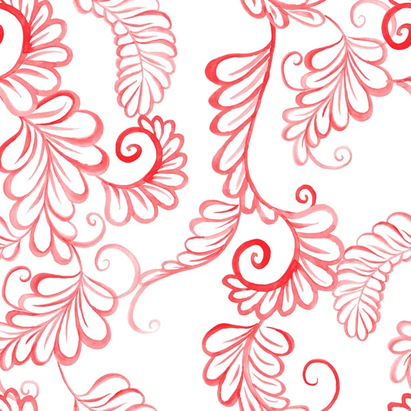 Acuarela patrón sin costura floral — Vector de stock