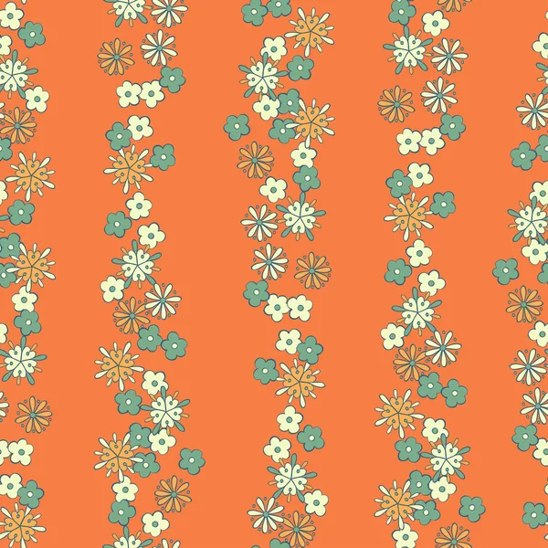 Motif floral sans couture — Image vectorielle