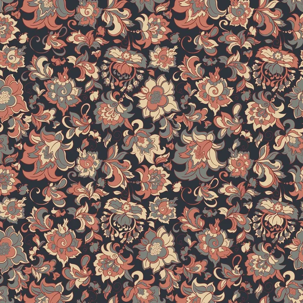 Fleurs motif sans couture — Image vectorielle