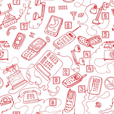 Kırmızı telefon el çekilmiş