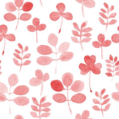 kırmızı sulu boya yaprakları