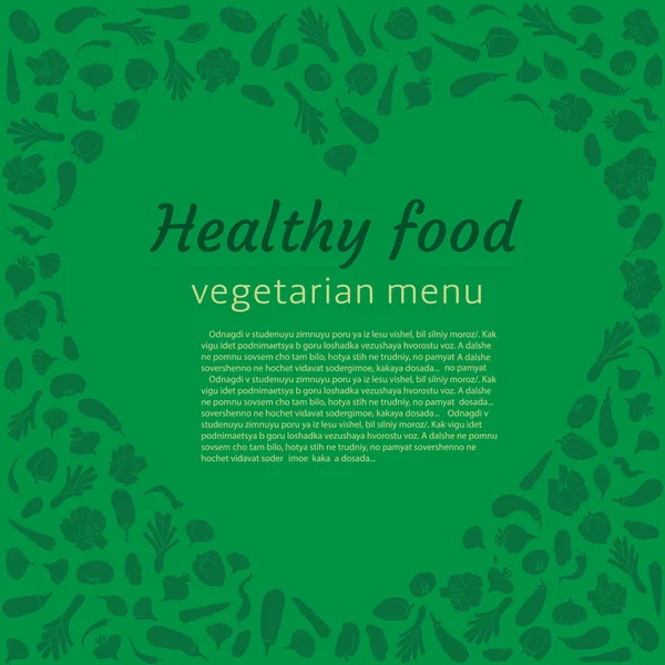 蔬菜心脏健康 — 图库矢量图片