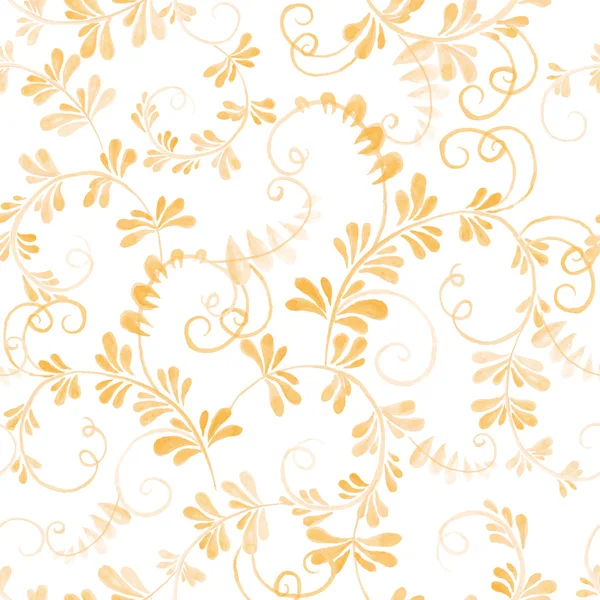 Patrón floral de acuarela — Vector de stock