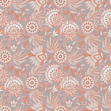 Çiçeksel vektör illüstrasyonu. etnik geçmiş