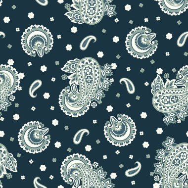 Çiçek desenli, desenli vektör çizimi. pürüzsüz arkaplan