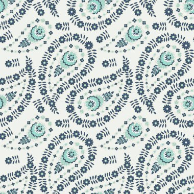 Paisley seamless vector pattern for fabric design.