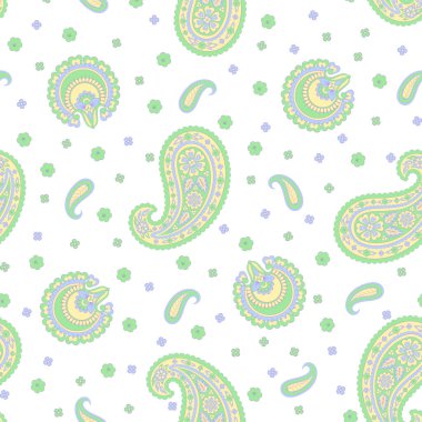 Şalsız desenli. Damask renkli vektör tekstil arkaplanı