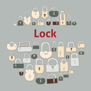 el kapalı kilitler çekilmiş