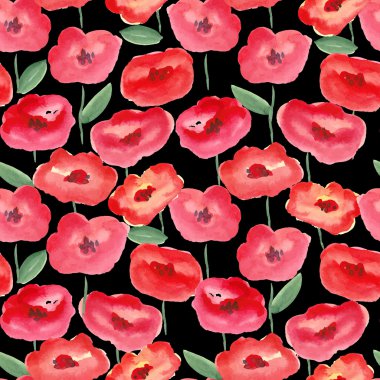 Çiçeksiz suluboya desen