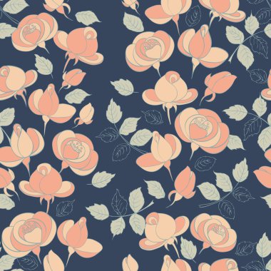 Dikensiz gül deseni