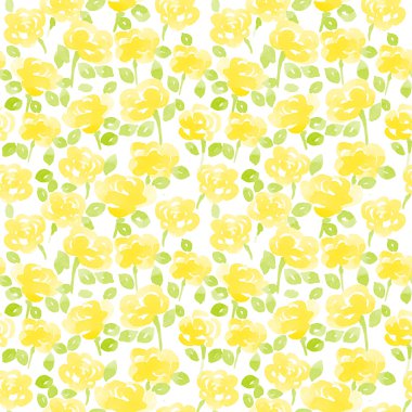 şirin suluboya çiçek