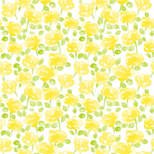 Fleurs aquarelle mignonnes — Image vectorielle