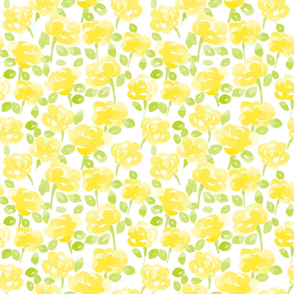 Niedliche Aquarellblumen — Stockvektor