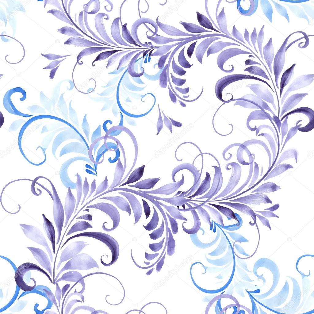 Blue and violet leaves