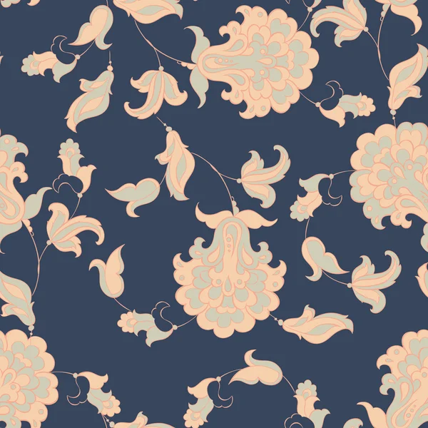 etnik çiçekler ile Seamless Modeli