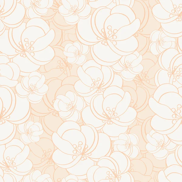 Motif floral sans couture — Image vectorielle