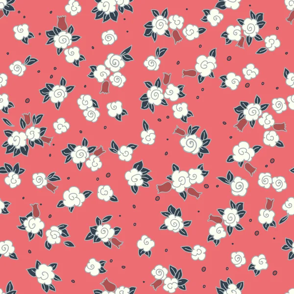 少し花のパターン. — ストックベクタ