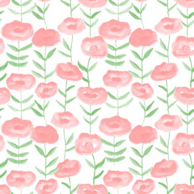 abstaract warecolor çiçek