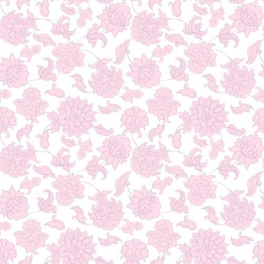 etnik çiçekler ile Seamless Modeli