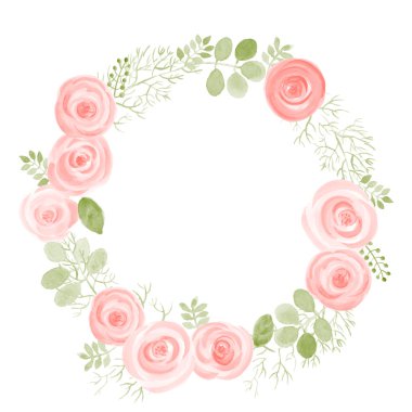 Gül çiçekli çerçeve