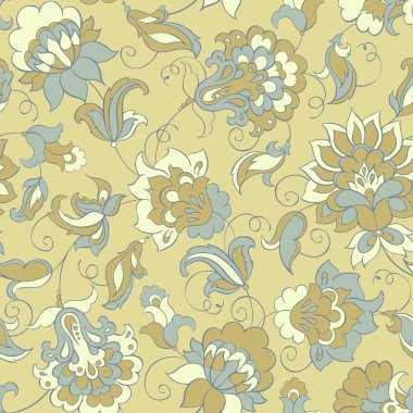 etnik çiçek deseni