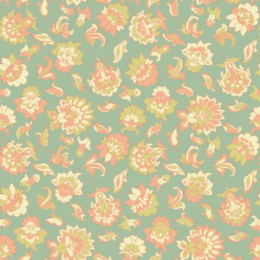 etnik çiçek deseni