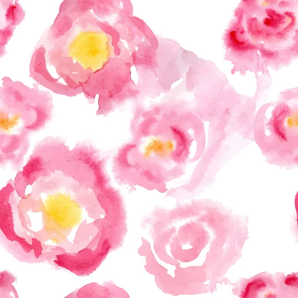 Rosas flores patrón sin costura — Archivo Imágenes Vectoriales
