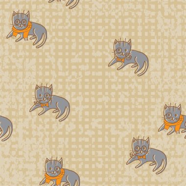 Kediler seamless modeli