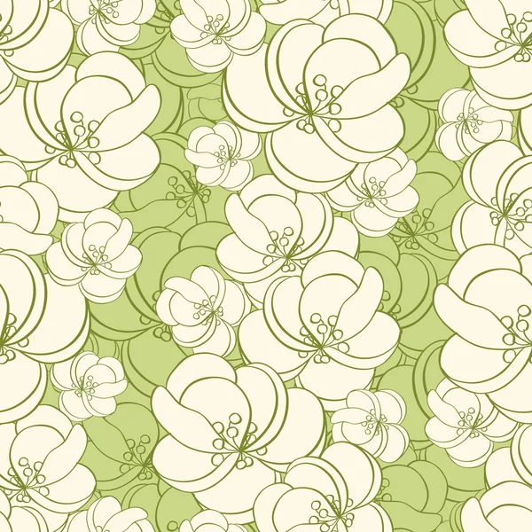 Motif floral sans couture — Image vectorielle