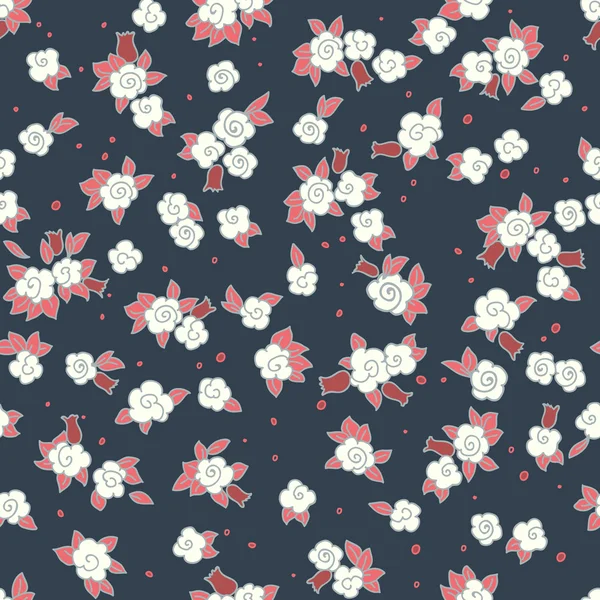 Flowers seamless pattern. — Stock Vector