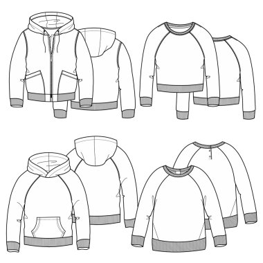 Kızlar hoodies