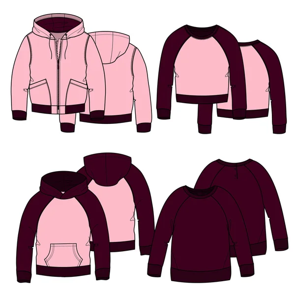 Kızlar hoodies. Renk