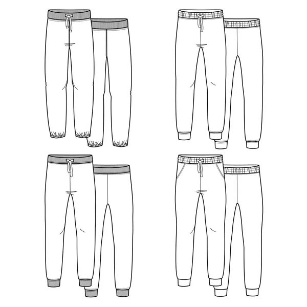 Pantalones de niña — Vector de stock