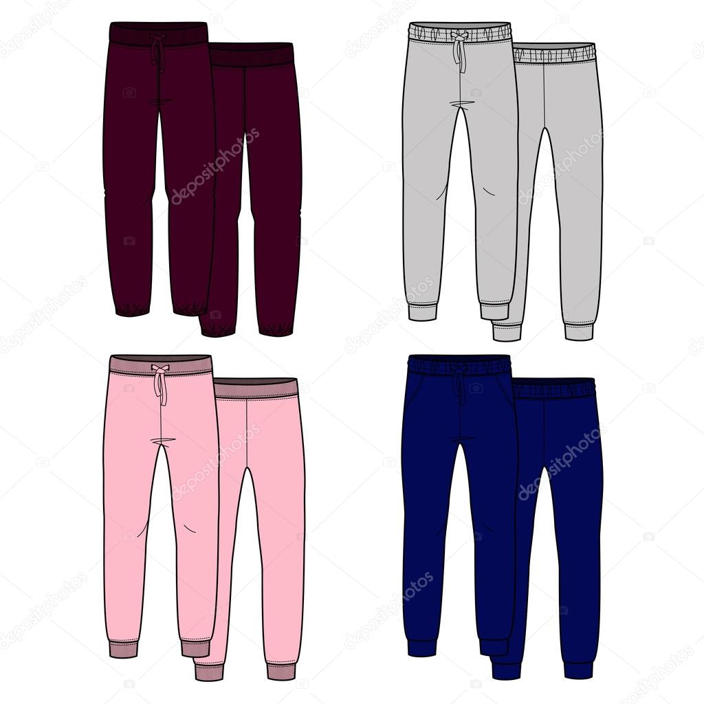 Girls trousers. Color