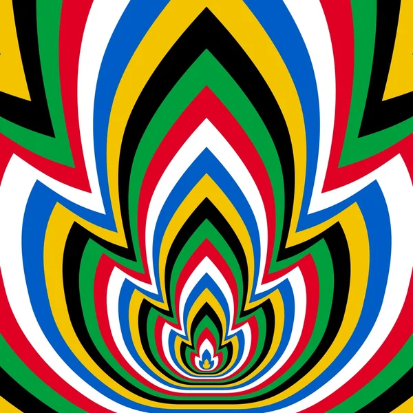 オリンピックの聖火リレー - 抽象的なシンボル — ストック写真