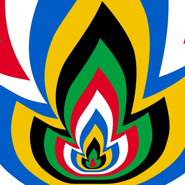 Estafet obor Olimpiade - simbol abstrak — Stok Foto